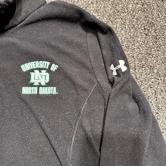 Women's Under Armour University of North Dakota 1/4 Zip Pullover Black β Size L - Picture 3 of 6